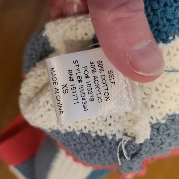 LE LIS Multi Colored Striped Crochet Tube Dress - Picture 9 of 9